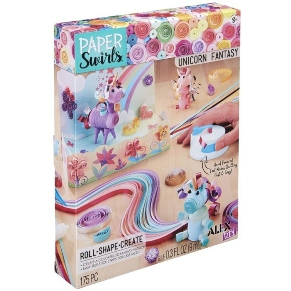 Alex DIY Paper Swirls Unicorn Fantasy Kids Crafts New in Box! - Picture 7 of 7